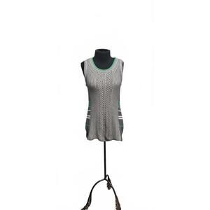 Cabi Cozy Knit Sleeveless Top with Subtle Stripes